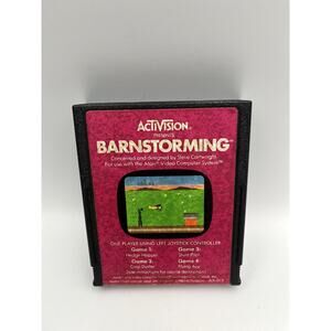 Atari 2600 Barnstorming Tested Rare Combined Ship